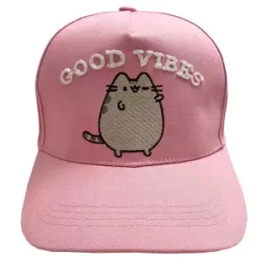 image of Pusheen Good Vibes Baseball Cap (One Size) (Pink)