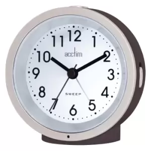 Image of Acctim CK6073 Caleb Smartlite Sweep Alarm Clock Soot