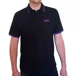 Image of Black Sabbath - Wavy Logo Unisex X-Large Polo Shirt - Black