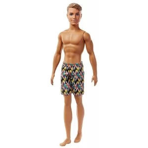 image of Barbie - Ken Beach Checkered Short Beach Doll