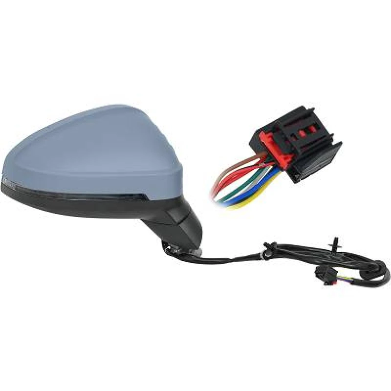 Image of DIEDERICHS 1020026 Wing mirror Right, Heatable, primed Outside Mirror (50)