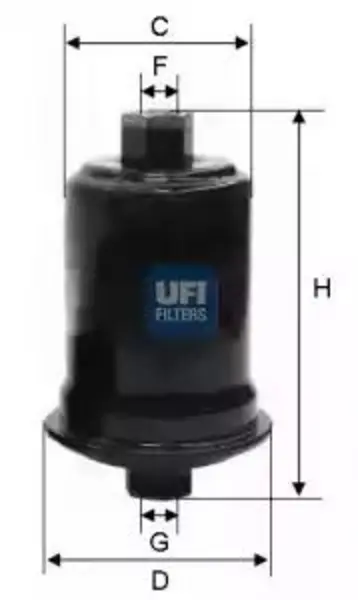 Image of UFI 31.556.00 Fuel Filter Petrol