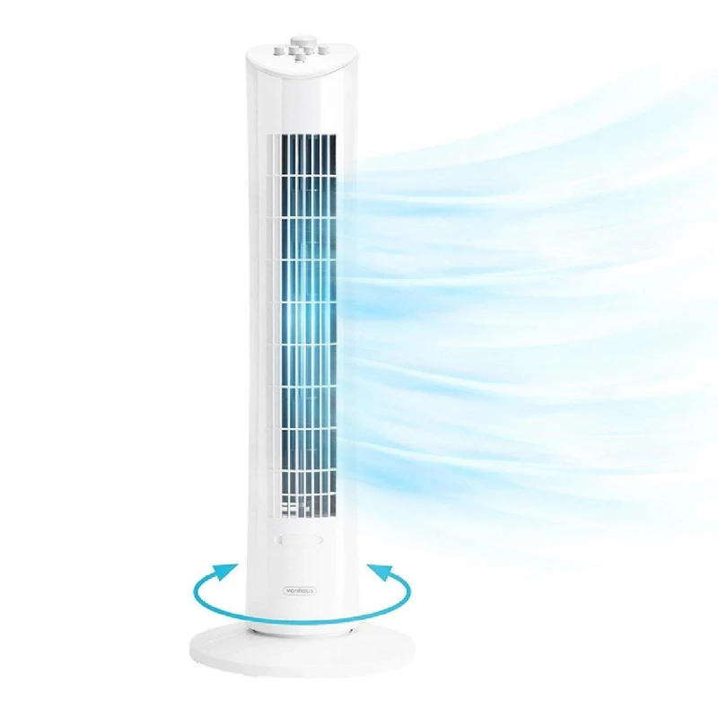 Image of VonHaus 31-inch Tower Fan White unisex 31