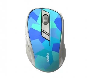 Image of Rapoo M500 Silent Multi-Mode Wireless Mouse - Blue