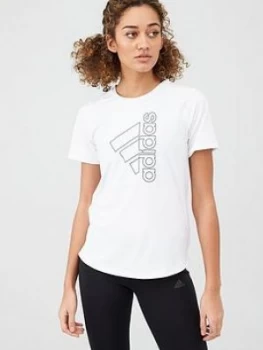Image of Adidas Tech Bos T-Shirt - White