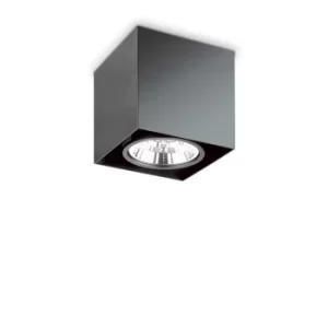 Image of Mood Indoor 1 Light Surface Mounted Ceiling Lamp Black, GU10