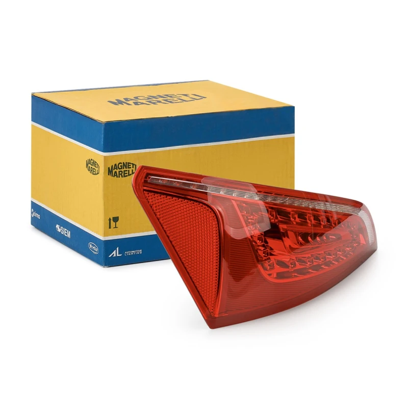 Image of MAGNETI MARELLI 714021780701 Rear light with bulb holder, Left Combination Rearlight (391)