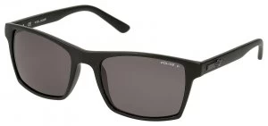 Image of Police Black Plastic Wrap with Grey Polarised Lens.