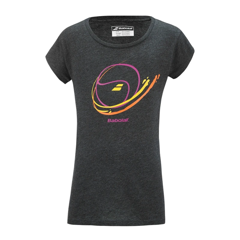 Image of Babolat Exercise Message T-Shirt Juniors - Black 10 Years