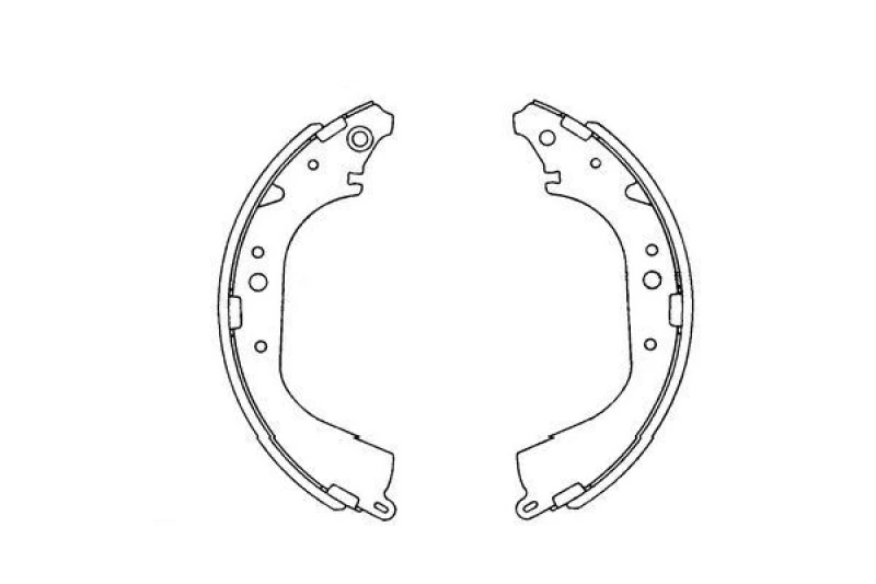 Image of KAVO PARTS Brake Shoe Set KAVO PARTS KBS-9901