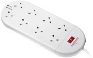 Image of Timeguard 8-Way Surge Protected Switched Socket Strip - SPS8G