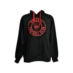 image of L Arsenal Crest 240g Hoody Black