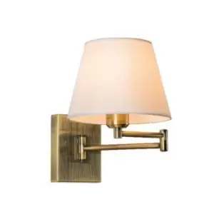 image of Larissa Lighting - Larissa GUrkovo Sconce Wall Lamp 1 Light Bronze-White