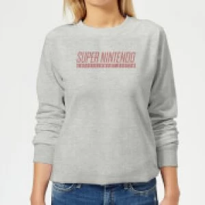 image of Nintendo SNES Womens Sweatshirt - Grey - L