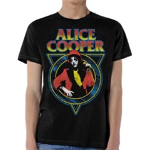 Image of Alice Cooper - Snake Skin Unisex X-Large T-Shirt - Black