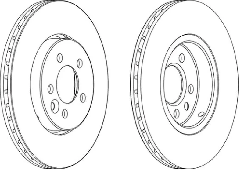 Image of JURID 562165JC Brake disc COAT+ Vented, Coated, without bolts/screws Brake Disc (82)