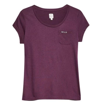 Image of Jack Wills Fullford Pocket T-Shirt - Plum