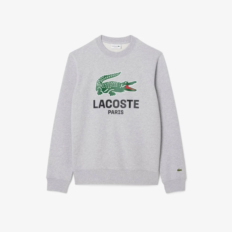 Image of Lacoste Crewneck Sweatshirt Black 031 male 2XL
