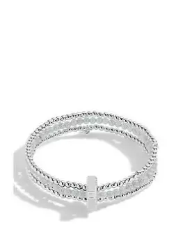 Image of Joma Jewellery Wellness Stones , Amazonite Bracelet , Silver , 17.5Cm Stretch