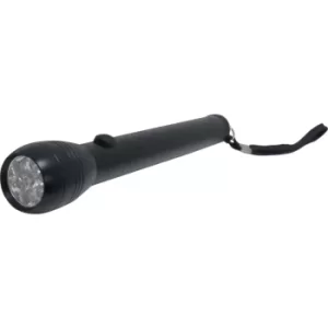 image of 6 LED Super Bright Black Case Torch Requires 2XAA