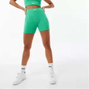 Image of Slazenger ft. Wolfie Cindy Ribbed Cycling Shorts - Green