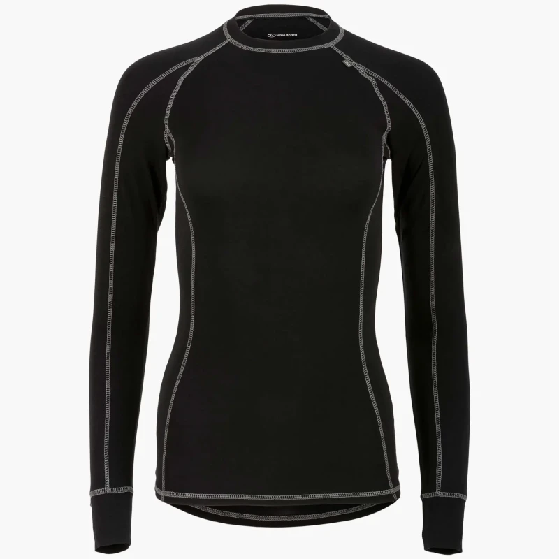 Image of Womens Thermal shirt Highlander Bamboo 190 Noir Female S