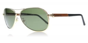 image of Mont Blanc 409S Sunglasses Gold 28R Polariserade 61mm