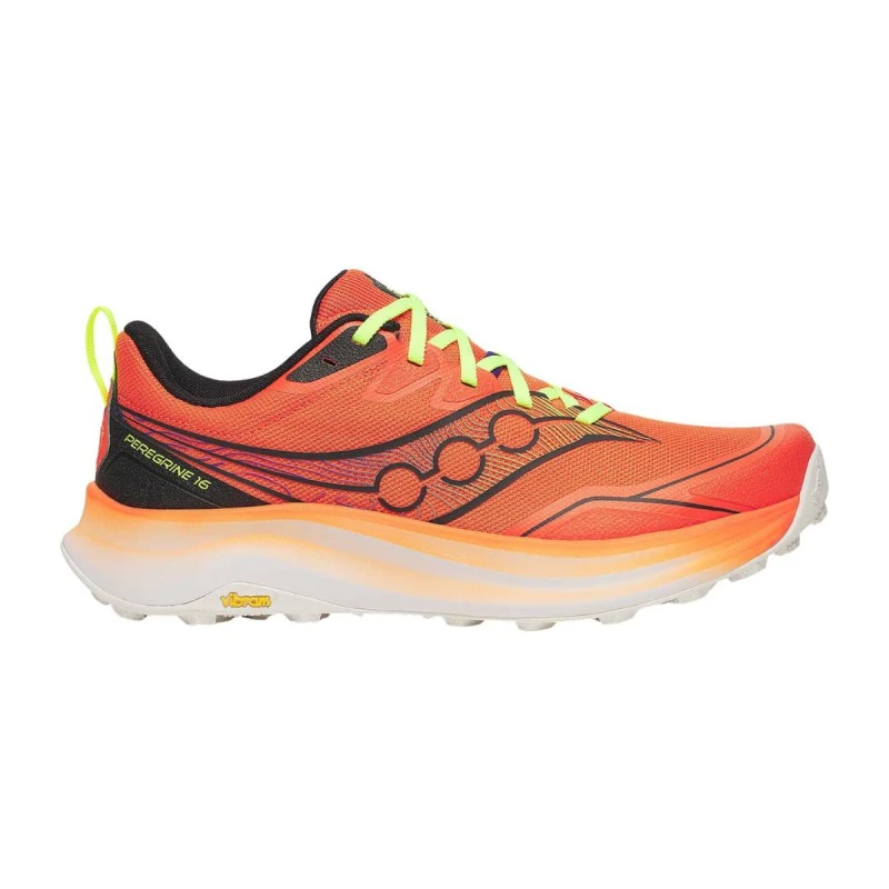 Image of Saucony Saucony Peregrine 16 Mens Fire/Black - Red / 7 / Standard