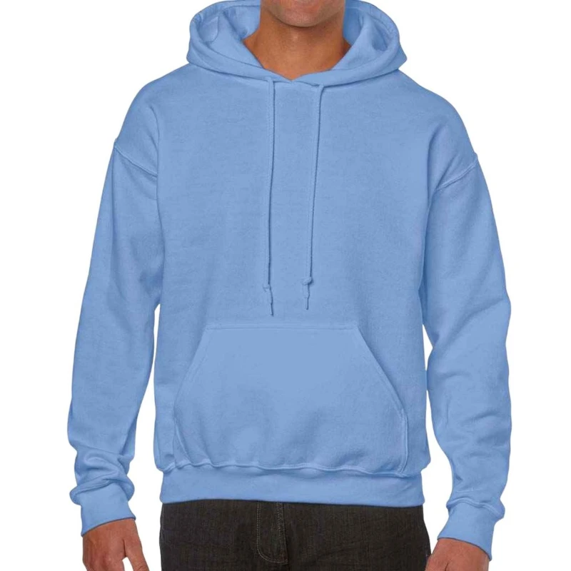 Image of Gildan Mens Plain Pink Hoodie in Duck Egg Blue Size: Small Duck Egg Blue Male S