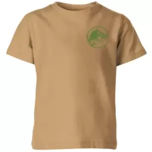 image of Jurassic Park Into The Wild Kids T-Shirt - Tan - 11-12 Years