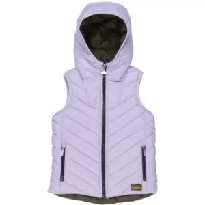 Image of Barbour International Girls Cosford Reversible Gilet - Green