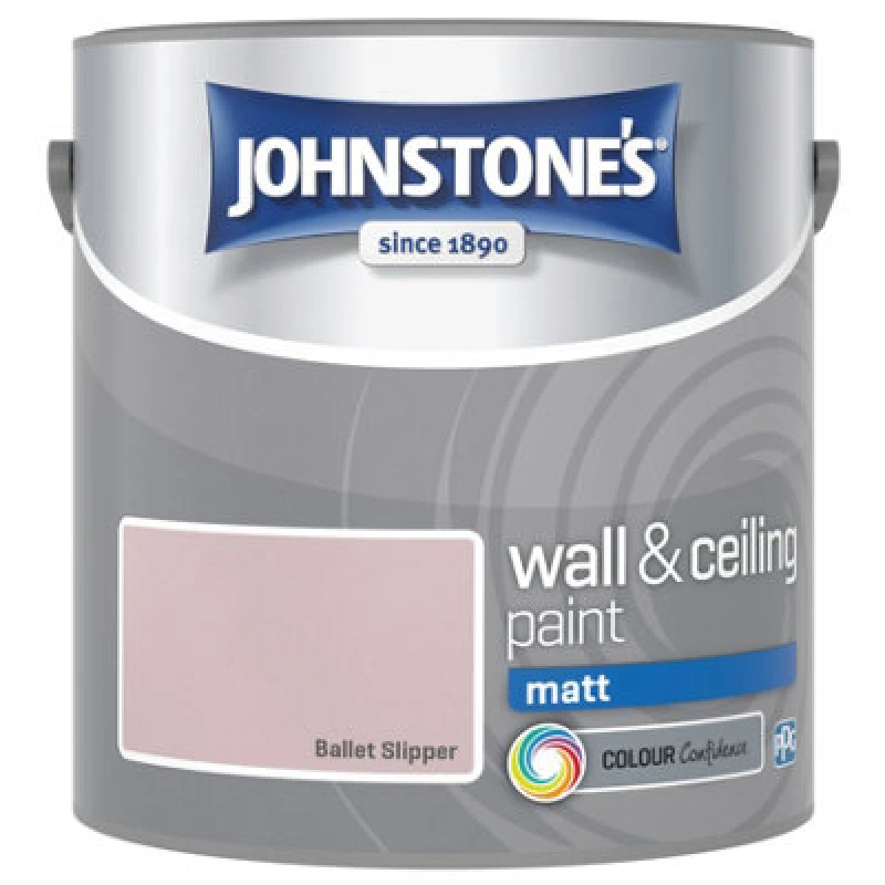 Image of Johnstone's Matt Emulsion Paint, 2.5L, Ballet Slipper