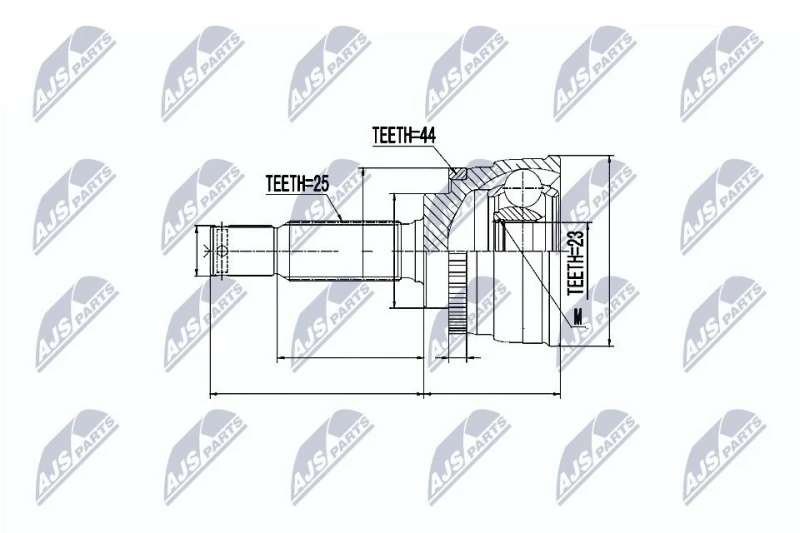 Image of NTY CV joint kit NTY NPZ-HY-533