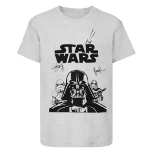 Image of Star Wars Childrens/Kids Darth Vader T-Shirt (3/4 Years) (Grey)