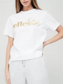 Image of Ellesse Heritage Fenninger Tee - White, Size 8, Women