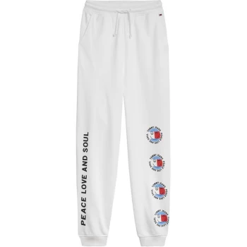 Image of Tommy Jeans Tommy Jeans Peace Smiley Jogger Ladies - White