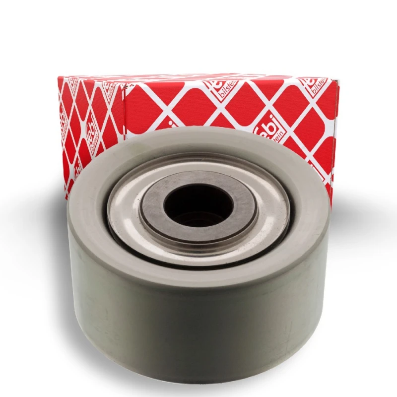 Image of FEBI BILSTEIN 47501 Idler Pulley Metal Deflection/Guide Pulley,v-ribbed belt (312)