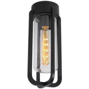 Image of Lucide Garland Classic Flush ceiling light Outdoor - Ø15,1cm - 1xE27 - IP44 - Black