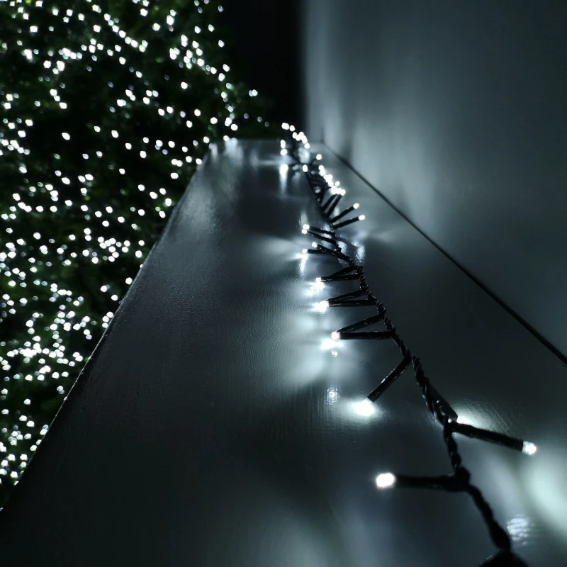 Image of Samuel Alexander 750 LED 18.7m Indoor Outdoor Christmas Multi Function Mains Operated String Lights with Timer in Cool White White