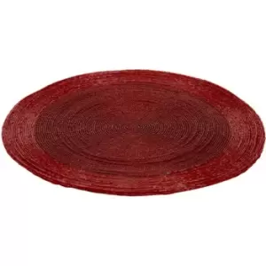 Image of The Spirit Of Christmas Gls Beaded Placemat24 - Red