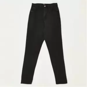 image of Missguided Tall Wrath High Waisted Straight Leg Jean - Black