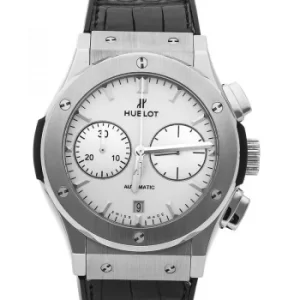 image of Classic Fusion Chronograph Titanium Opalin Automatic White Dial Mens Watch