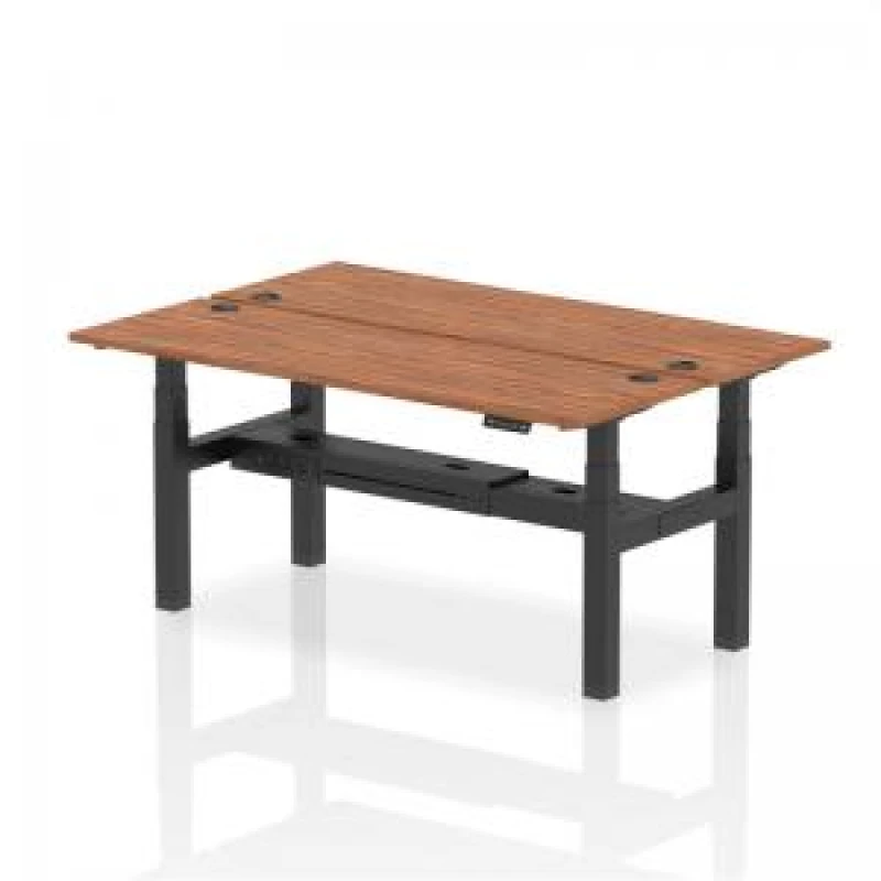 Image of Air Back-to-Back 1800 x 600mm Height Adjustable 2 Person Bench Desk DYNHA02526