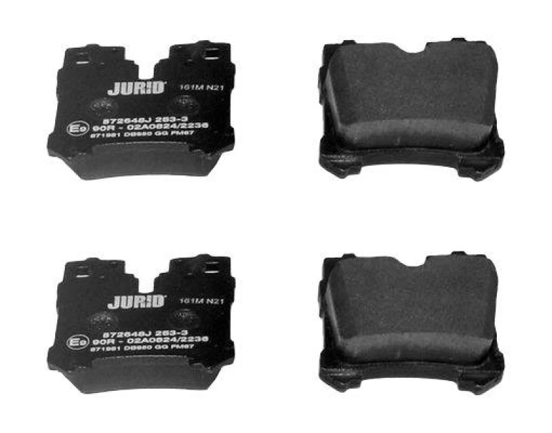 Image of JURID 572648J Brake pad set prepared for wear warning indicator, without accessories Brake Pad Set,disc brake (402)