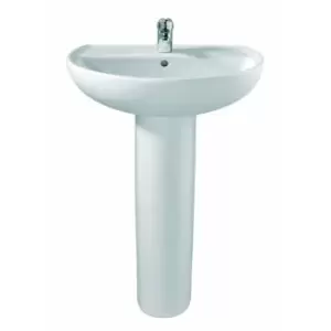 Image of Twyford Alcona One Tap Hole Washbasin 500 mm x 410 mm AR4111WH