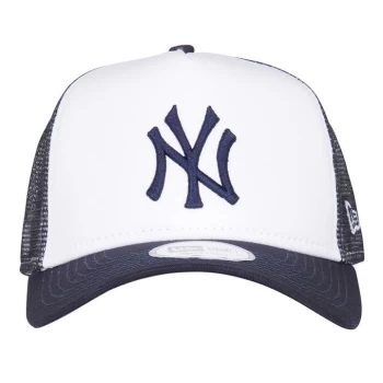 Image of New Era Era Block Trucker Cap Mens - Yankees Navy