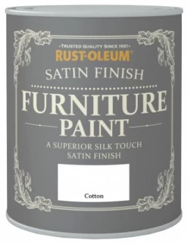 image of Rust-Oleum Satin Furniture Paint 750ml - Cotton