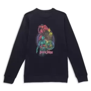 Image of Marvel Dr Strange Tri-Characters Sweatshirt - Navy - L