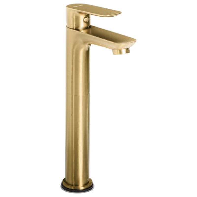 Image of Beliani Tall Basin Mixer Tap Chimbote Brass Gold