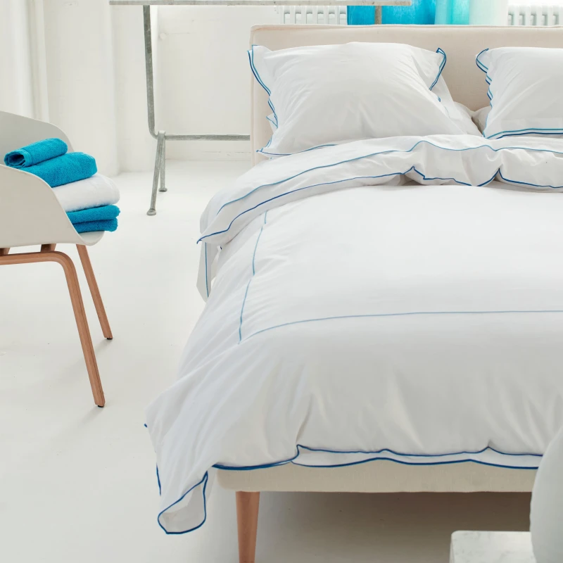 Image of Designers Guild Astor Duvet Cover Bedding Set Cobalt Blue